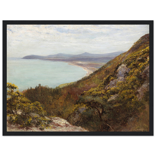 Killiney Bay Print | Francis S. Walker | Irish Art – framed print close-up | Buy Irish Art