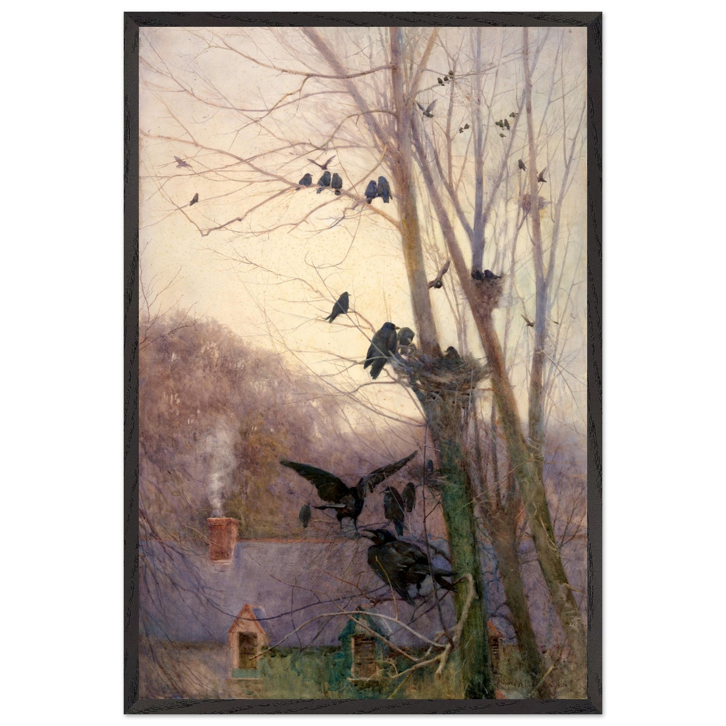Shades of Evening by Irish Artist Mildred Anne Butler Art Print 60x90 cm / 24x36″ / Framed Art Print / Black frame