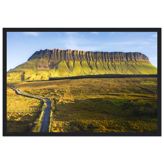 Benbulben, Sligo – Gallery Edition Irish Landscape Framed Print – framed print close-up | Buy Irish Art