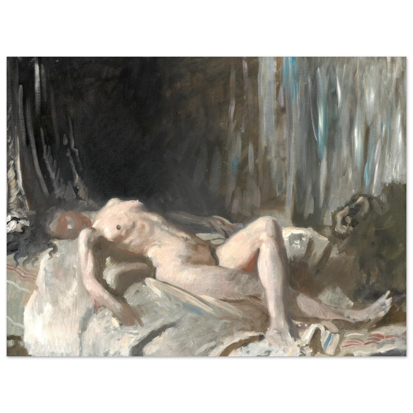 Study of a Female Nude by Irish Artist William Orpen - Art Print – framed print close-up | Buy Irish Art