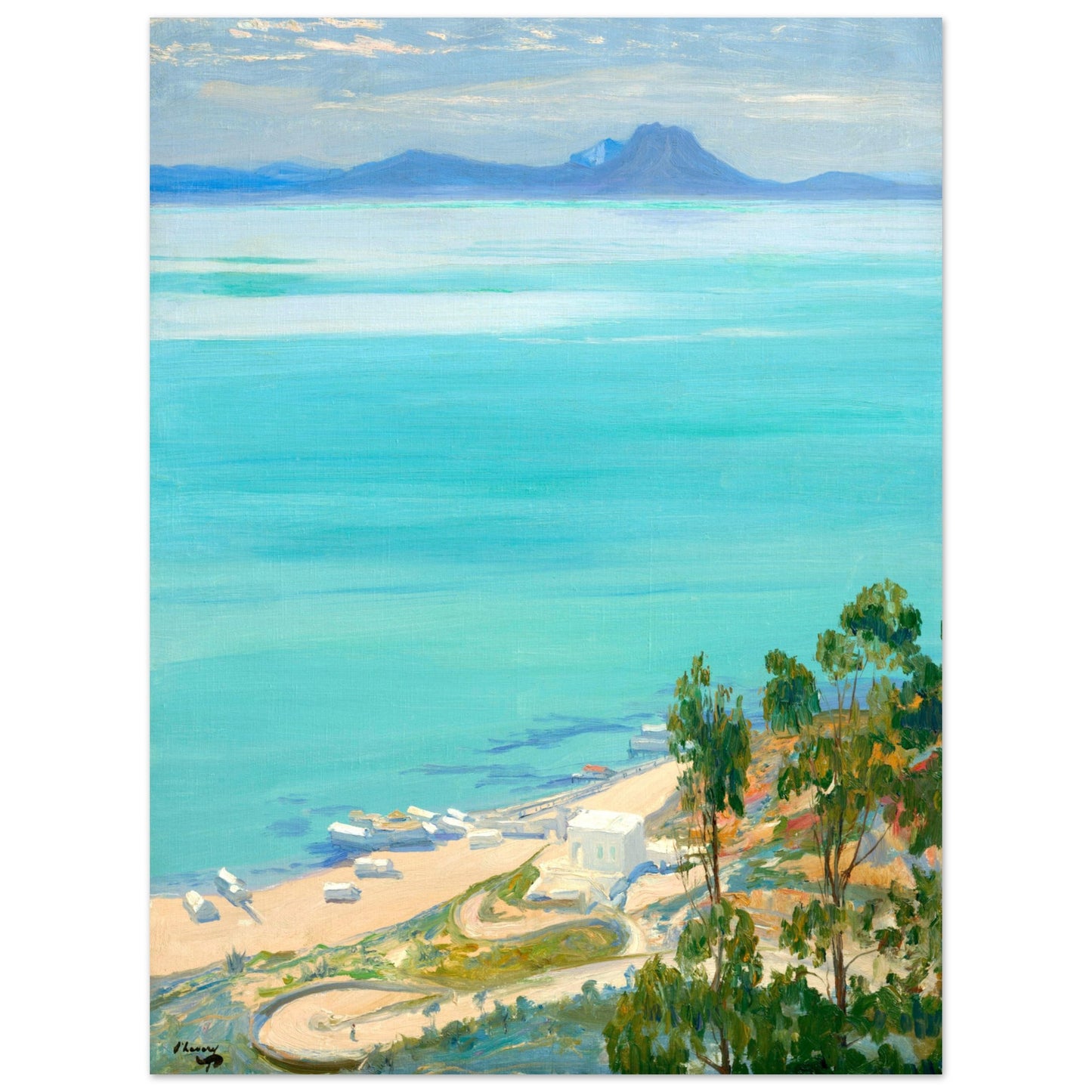 The Bay of Tunis, Morning (1919) – Sir John Lavery Art Print – view 17 | Buy Irish Art