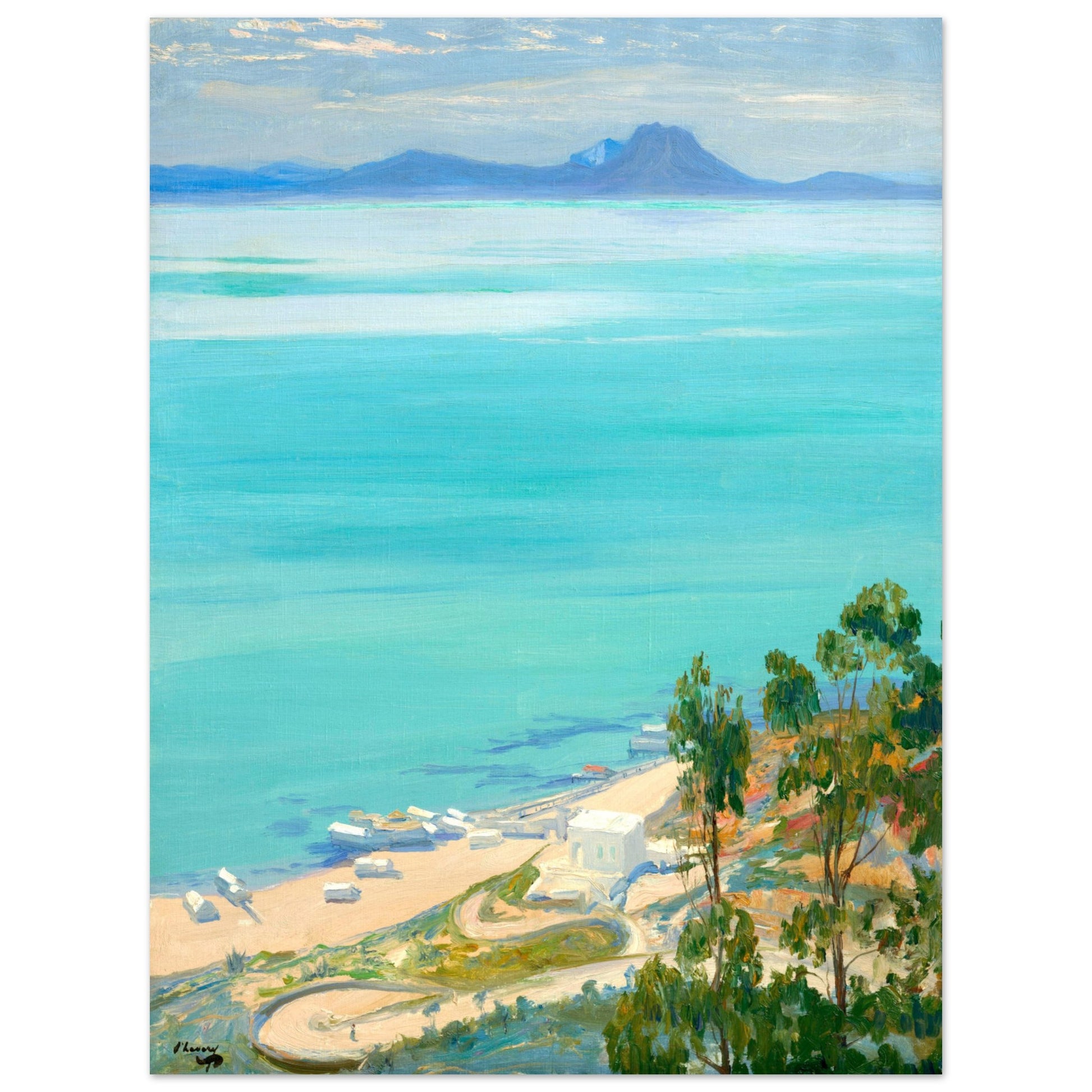 The Bay of Tunis, Morning (1919) – Sir John Lavery Art Print – view 17 | Buy Irish Art