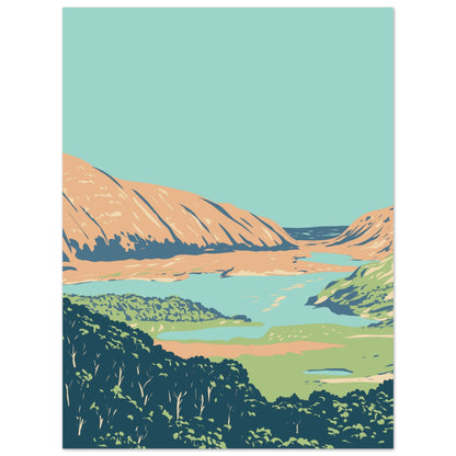 Killarney National Park, County Kerry unframed art print with a narrow white edge