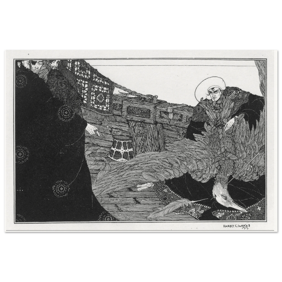 The Albatross Slain by Harry Clarke, framed print
