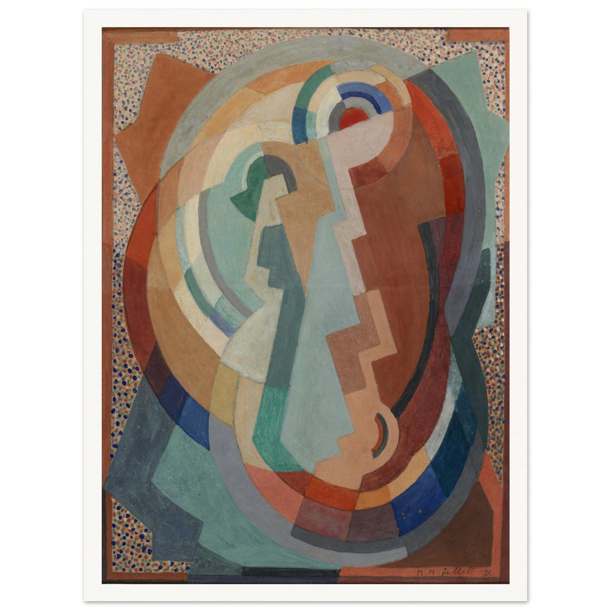 The Virgin and Child by Mainie Jellett – Irish Modernist Art Print (view 23)