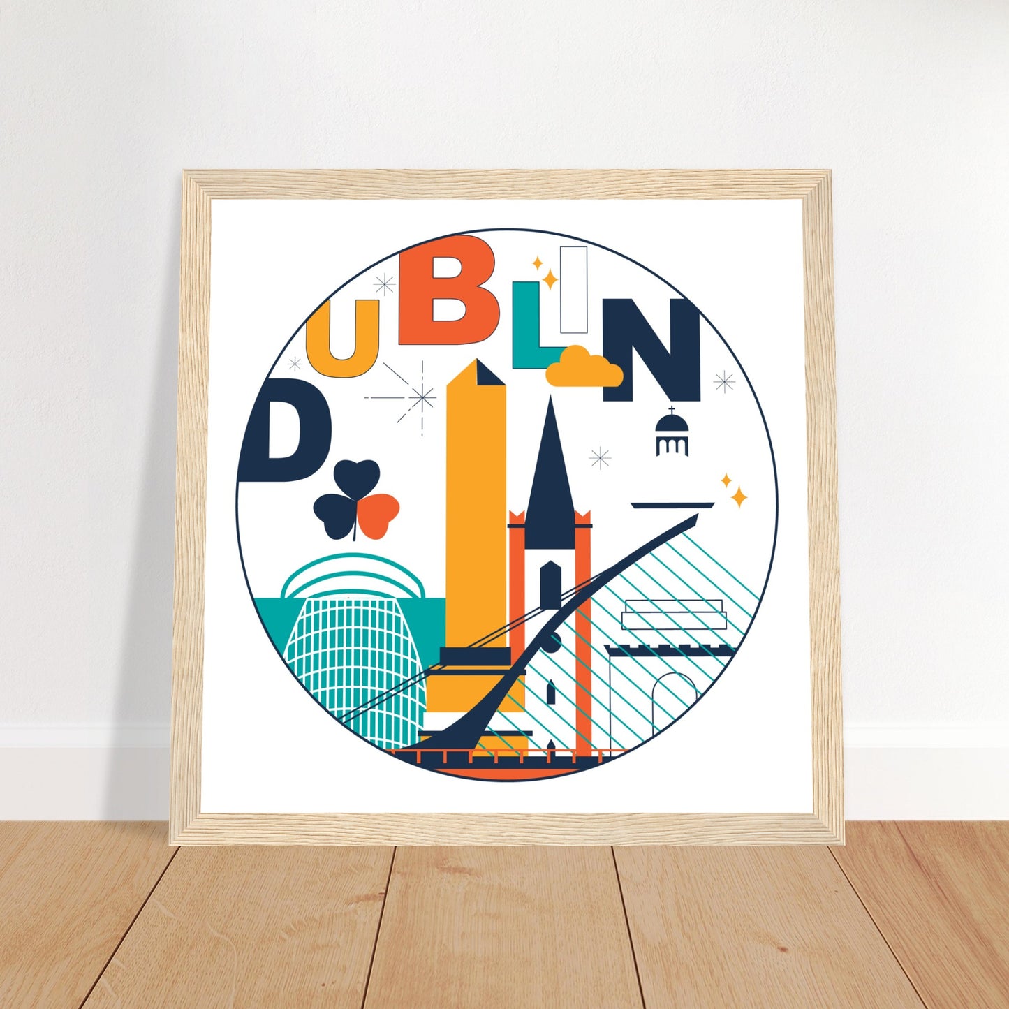 Dublin City Framed Art Print