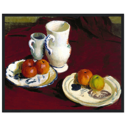 Apples and Breton Pots by Roderic O'Conor in a thin black frame, square format