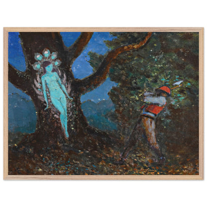 The Woodchopper and The Tree Spirit by George Russell (Æ) Art Print (view 17)