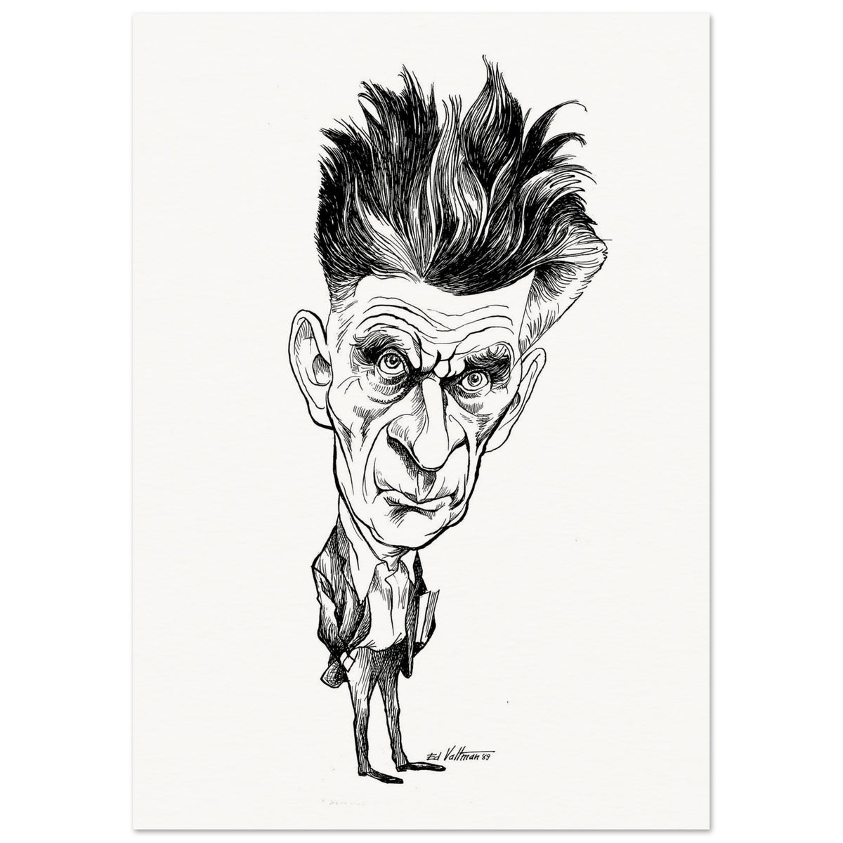 Samuel Beckett (1969) by Edmund Siegfried Valtman - Fine Art Print (view 7)