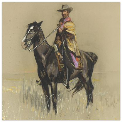 R.B. Cunninghame Graham on ‘Pampa’, By Irish Artist Sir John Lavery Art Print – view 8 | Buy Irish Art