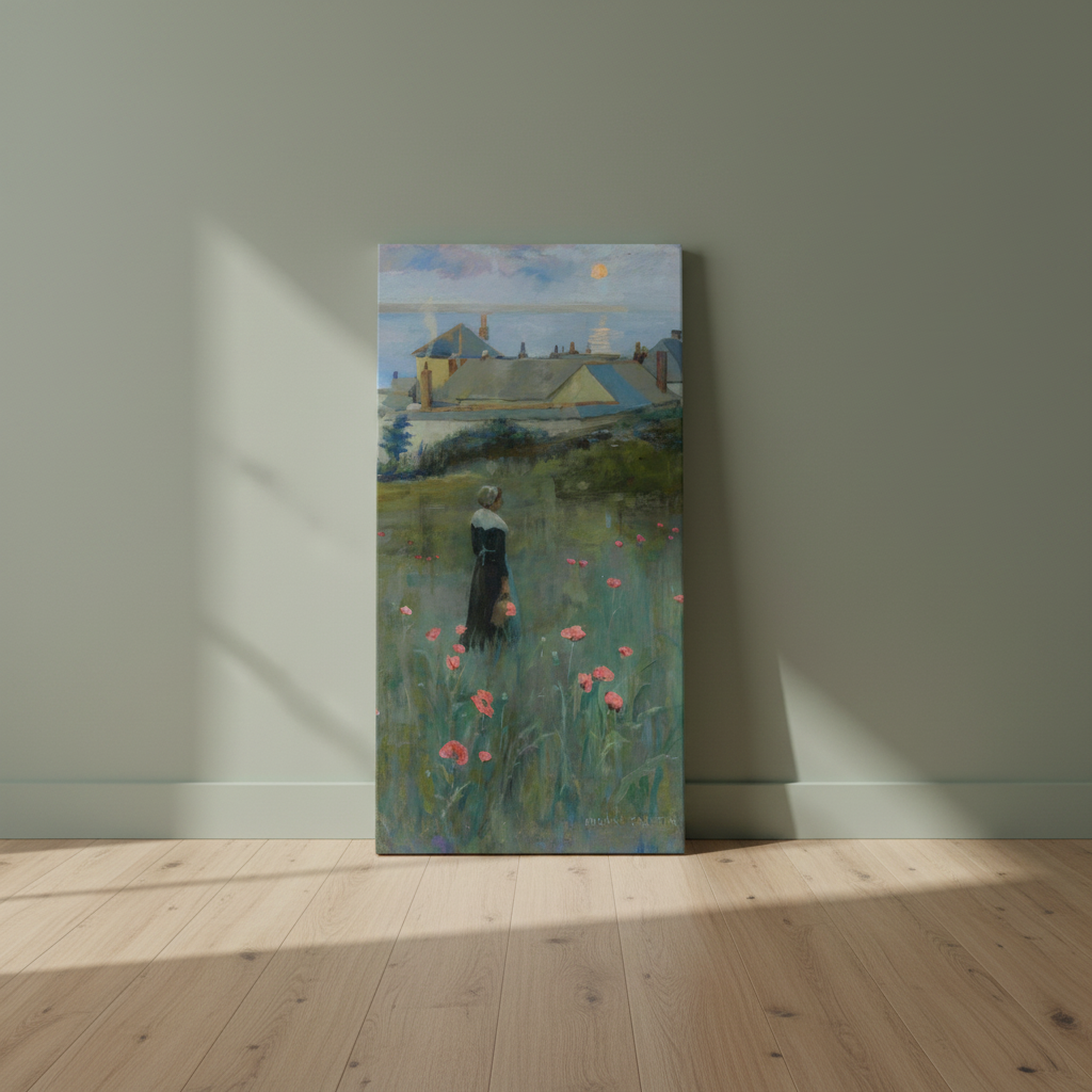 Poppies by Norman Garstin Canvas Art Print (view 3)