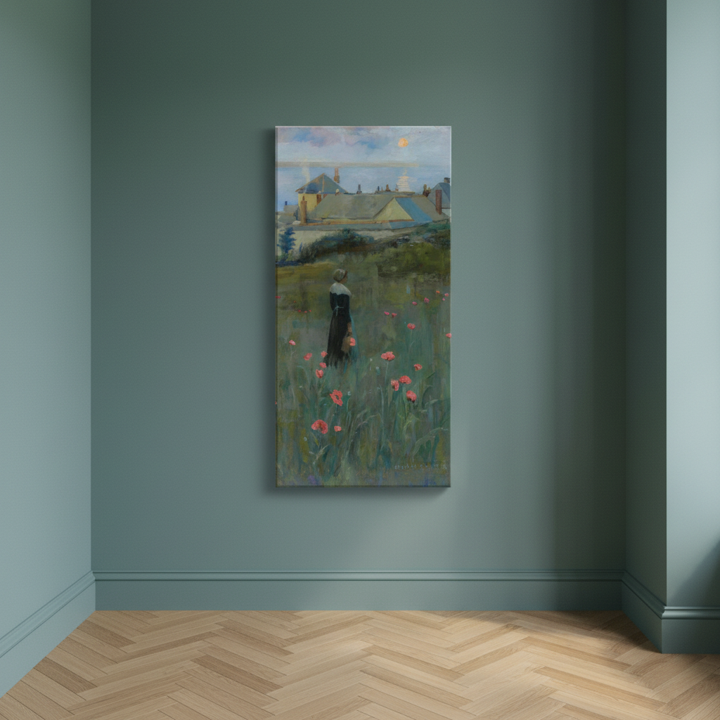 Poppies by Norman Garstin Canvas Art Print (view 4)