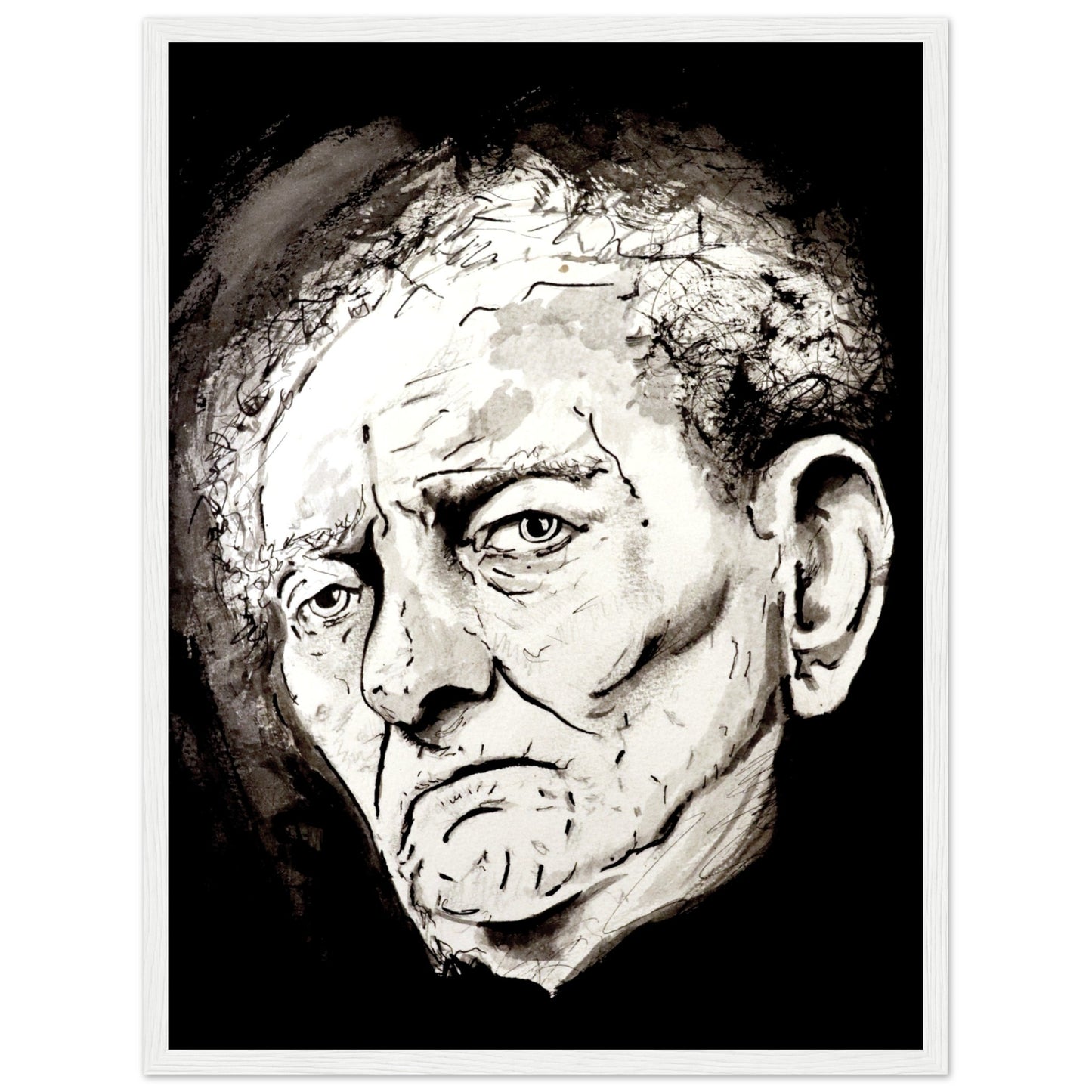 Capture the essence of Brian Friel's brilliance with our framed art print by Irish artist Ó Maoláin. Celebrate the renowned playwright's legacy in your space with this exquisite masterpiece.