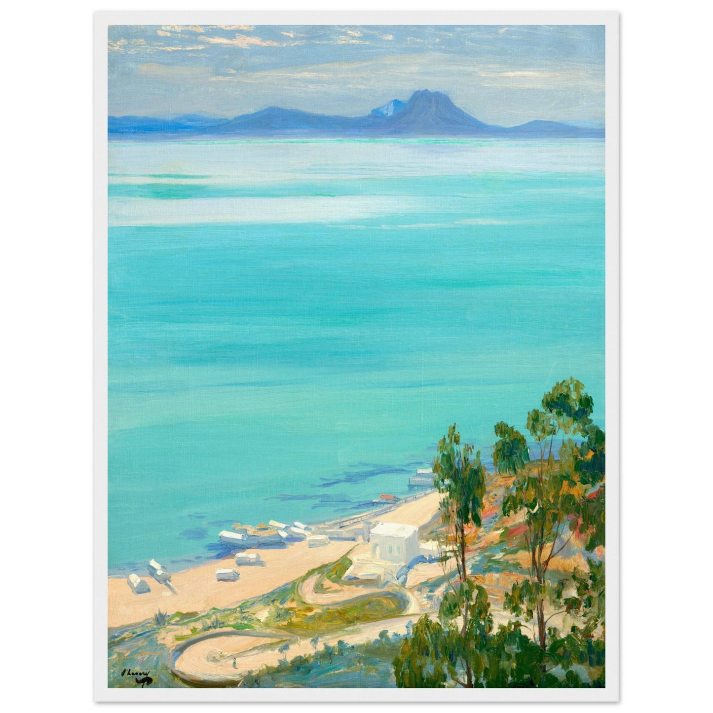 The Bay of Tunis, Morning (1919) – Sir John Lavery Art Print – view 30 | Buy Irish Art