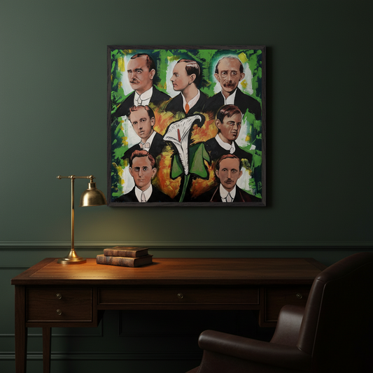 1916 Proclamation — The Seven Signatories | Irish Art Print