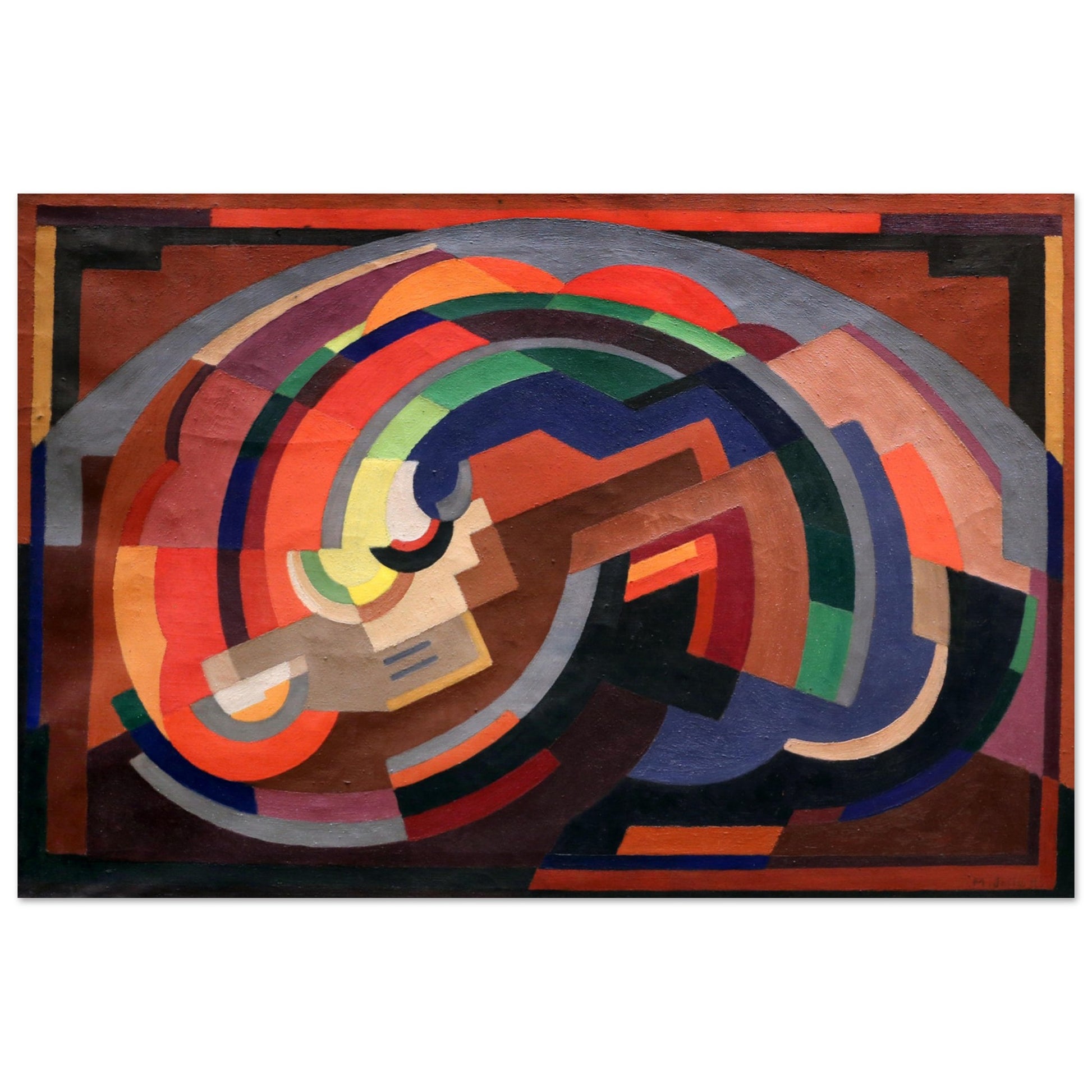Composition by Irish Artist Mainie Jellett Abstract Art Print