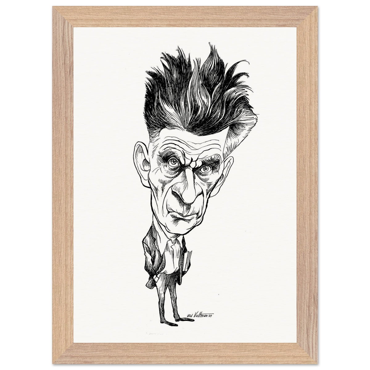 Samuel Beckett (1969) by Edmund Siegfried Valtman - Fine Art Print (view 5)