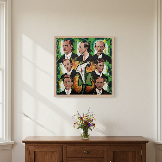 1916 Proclamation — The Seven Signatories | Irish Art Print