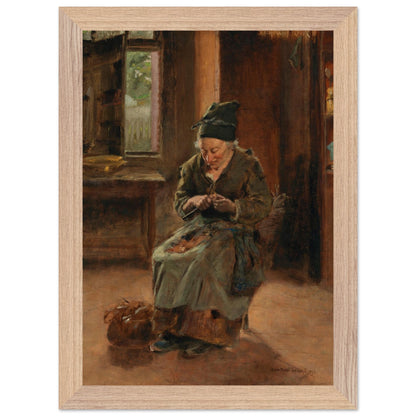 An Interior of a Breton Cottage by Irish Artist Helen Mabel Trevor – lifestyle view | Buy Irish Art