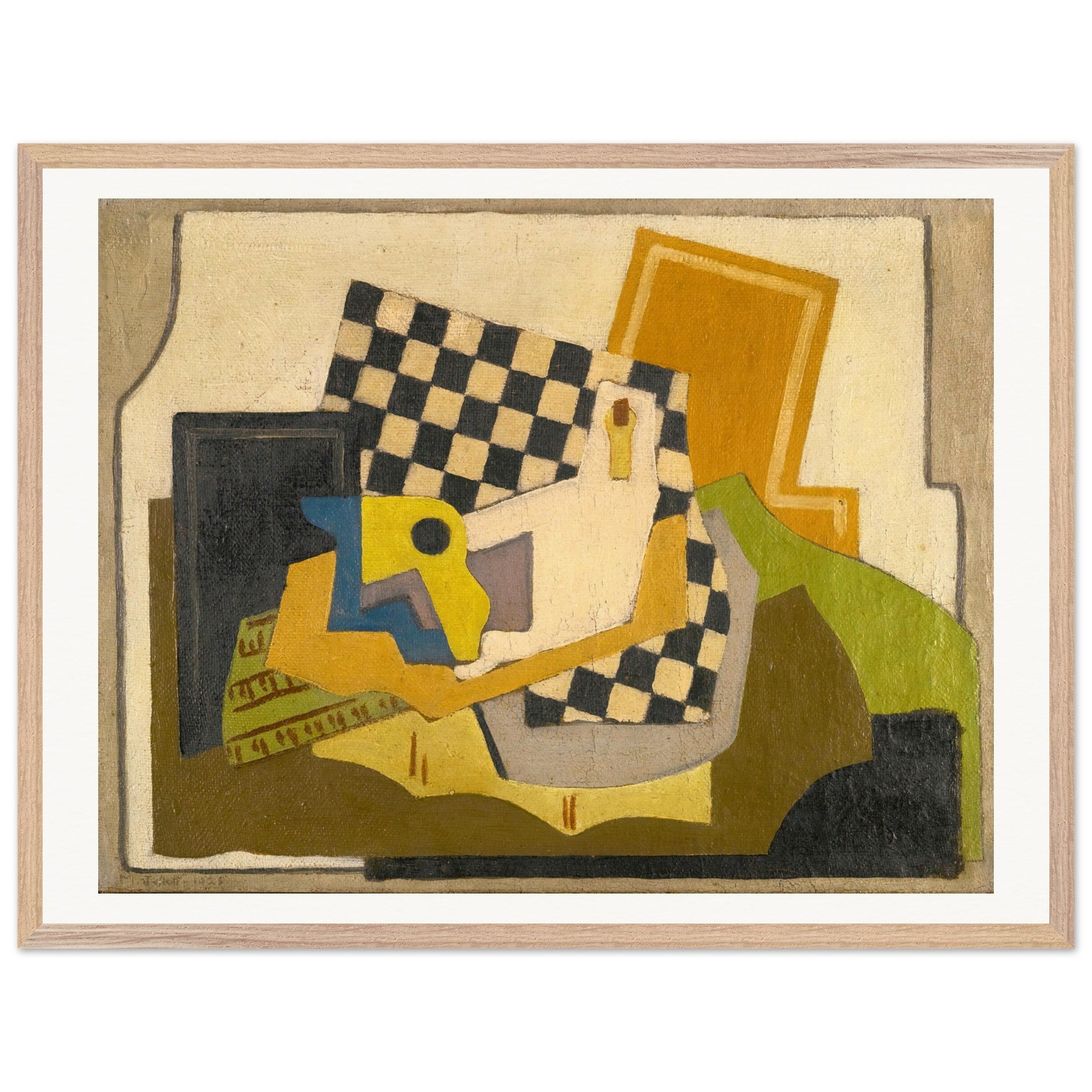 Composition (Chessboard) by Mainie Jellett - unframed art print on archival matte paper