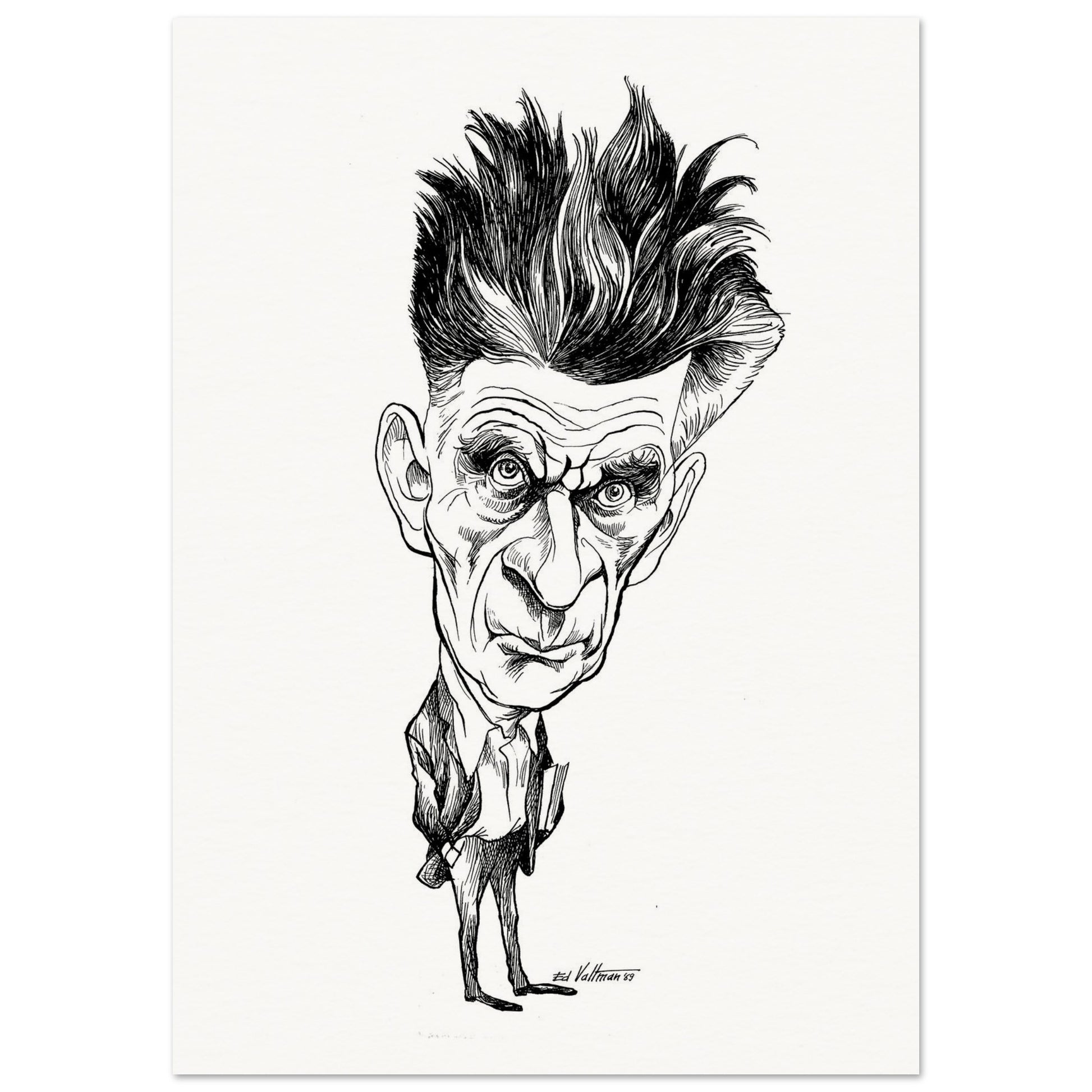 Samuel Beckett (1969) by Edmund Siegfried Valtman - Fine Art Print (view 12)