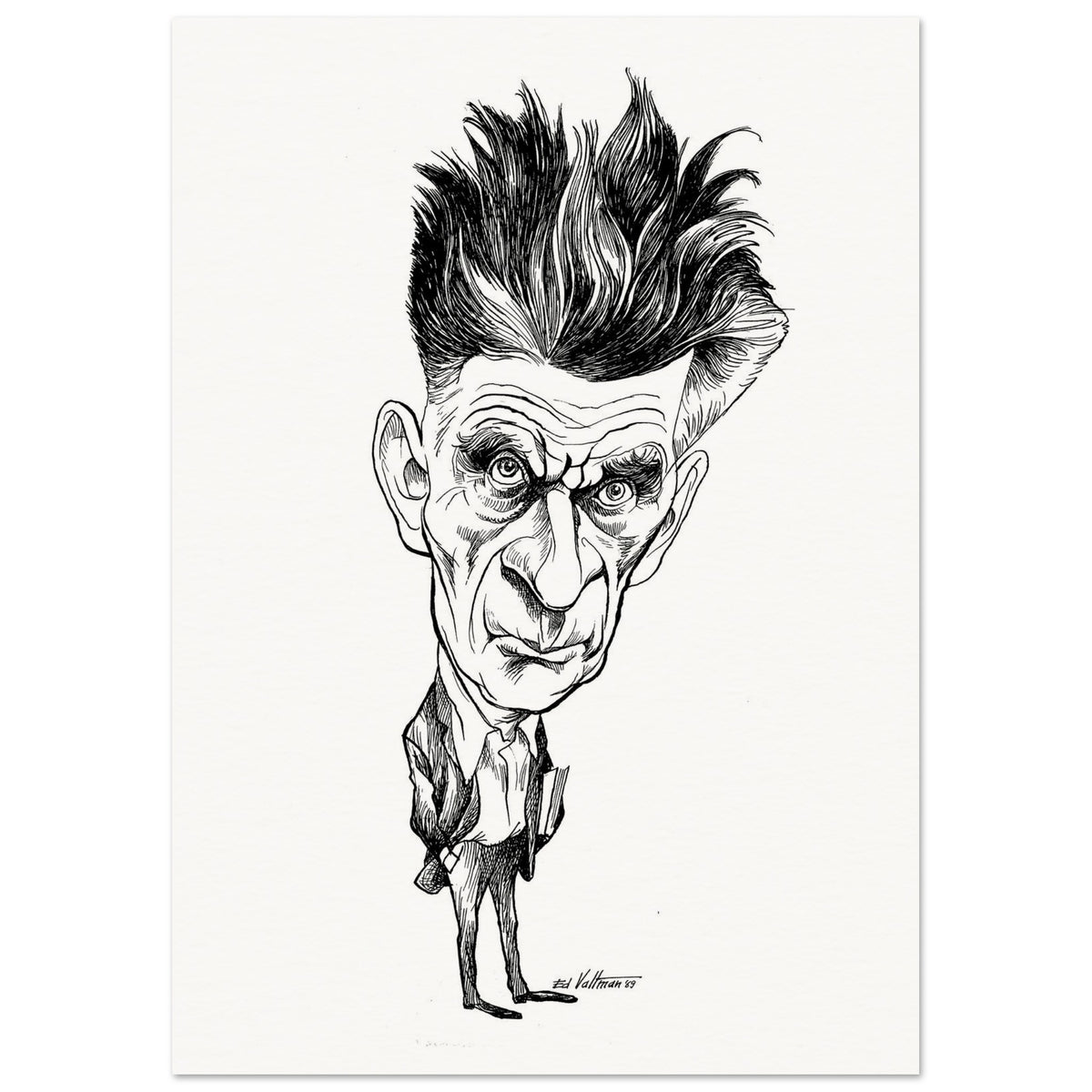 Samuel Beckett (1969) by Edmund Siegfried Valtman - Fine Art Print (view 10)