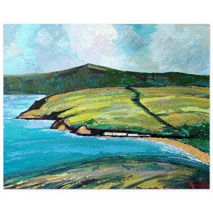 Cushendun Landscape Art Print – Ó Maoláin | Master’s Edition – room setting display | Buy Irish Art