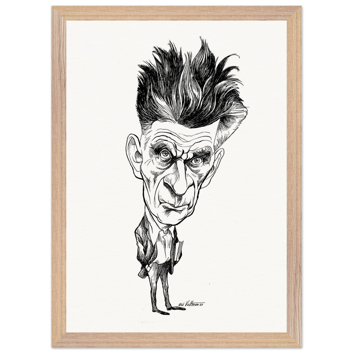 Samuel Beckett (1969) by Edmund Siegfried Valtman - Fine Art Print (view 16)