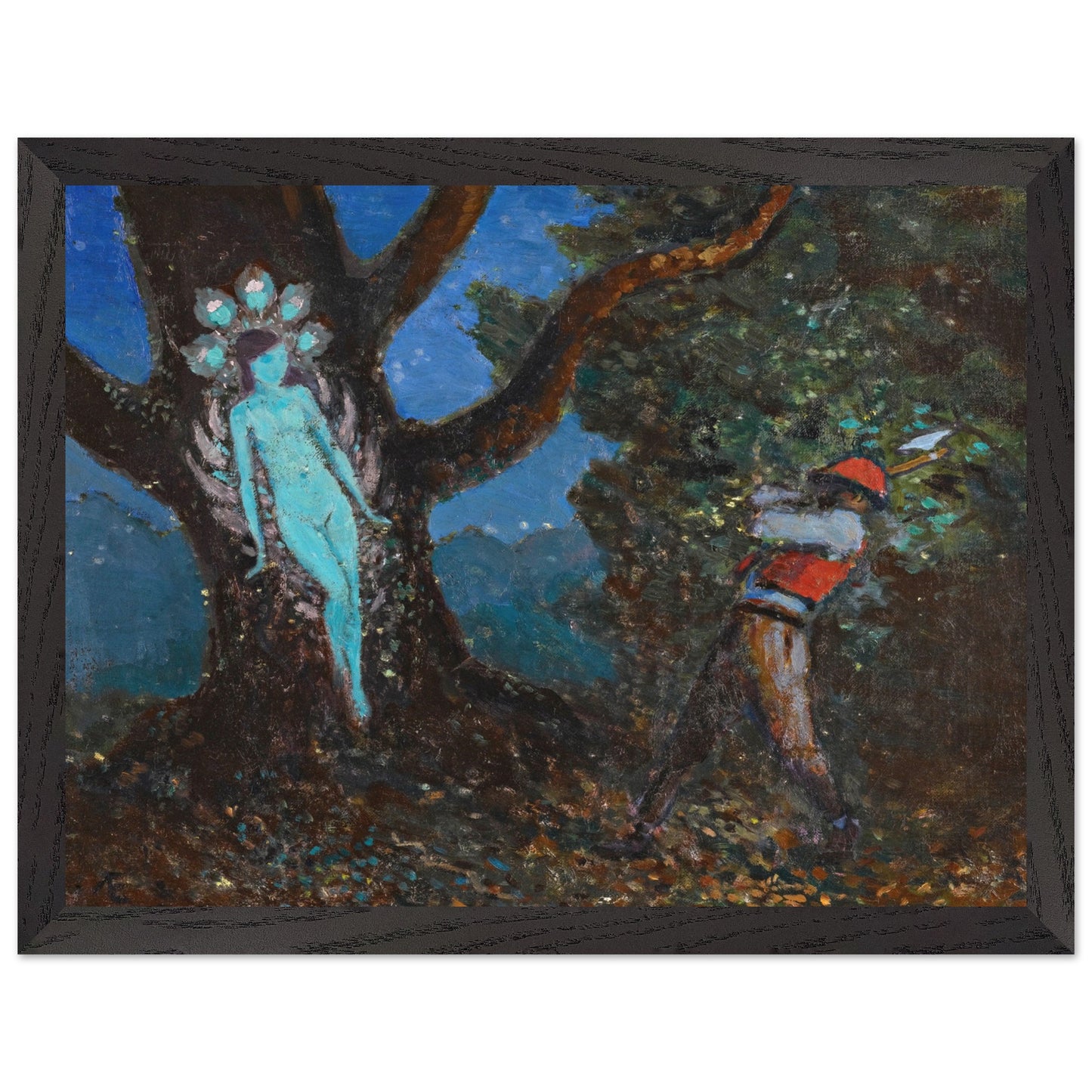 The Woodchopper and The Tree Spirit by George Russell (Æ) Art Print (view 7)