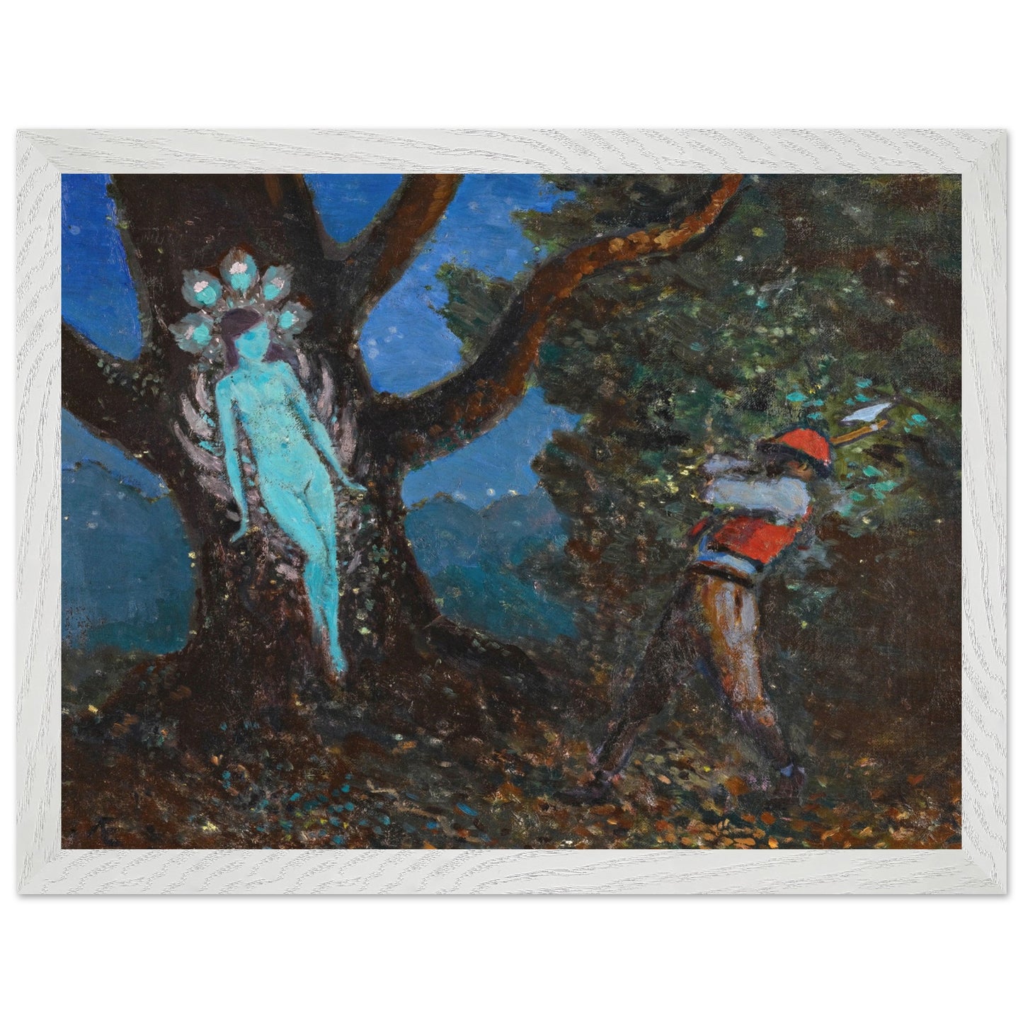 The Woodchopper and The Tree Spirit by George Russell (Æ) Art Print (view 8)