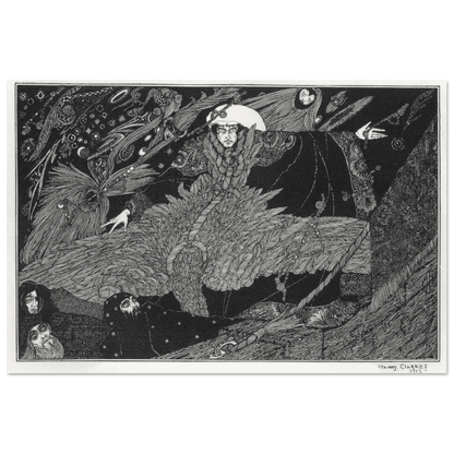 The Albatross About His Neck by Harry Clarke, framed print