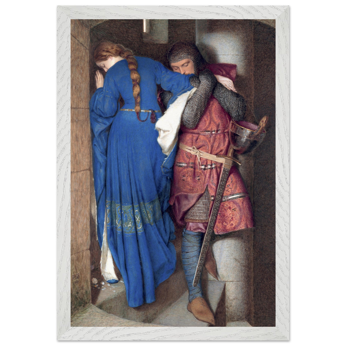 The Meeting on the Turret Stairs – Frederic William Burton (view 18)