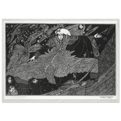 The Albatross About His Neck by Harry Clarke, framed print detail