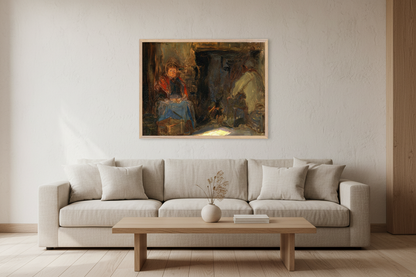 A Galway Cottage - Art Print by Irish Artist  Walter Frederick Osborne