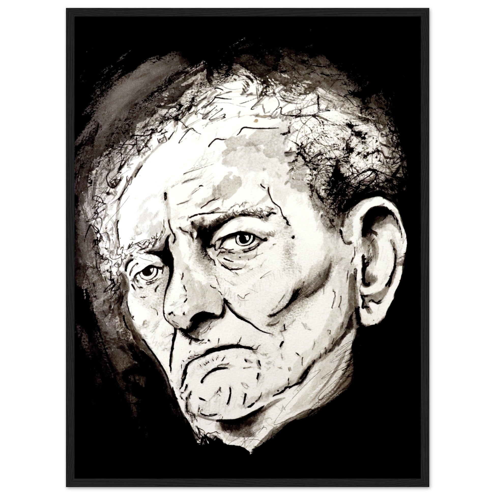 Capture the essence of Brian Friel's brilliance with our framed art print by Irish artist Ó Maoláin. Celebrate the renowned playwright's legacy in your space with this exquisite masterpiece.