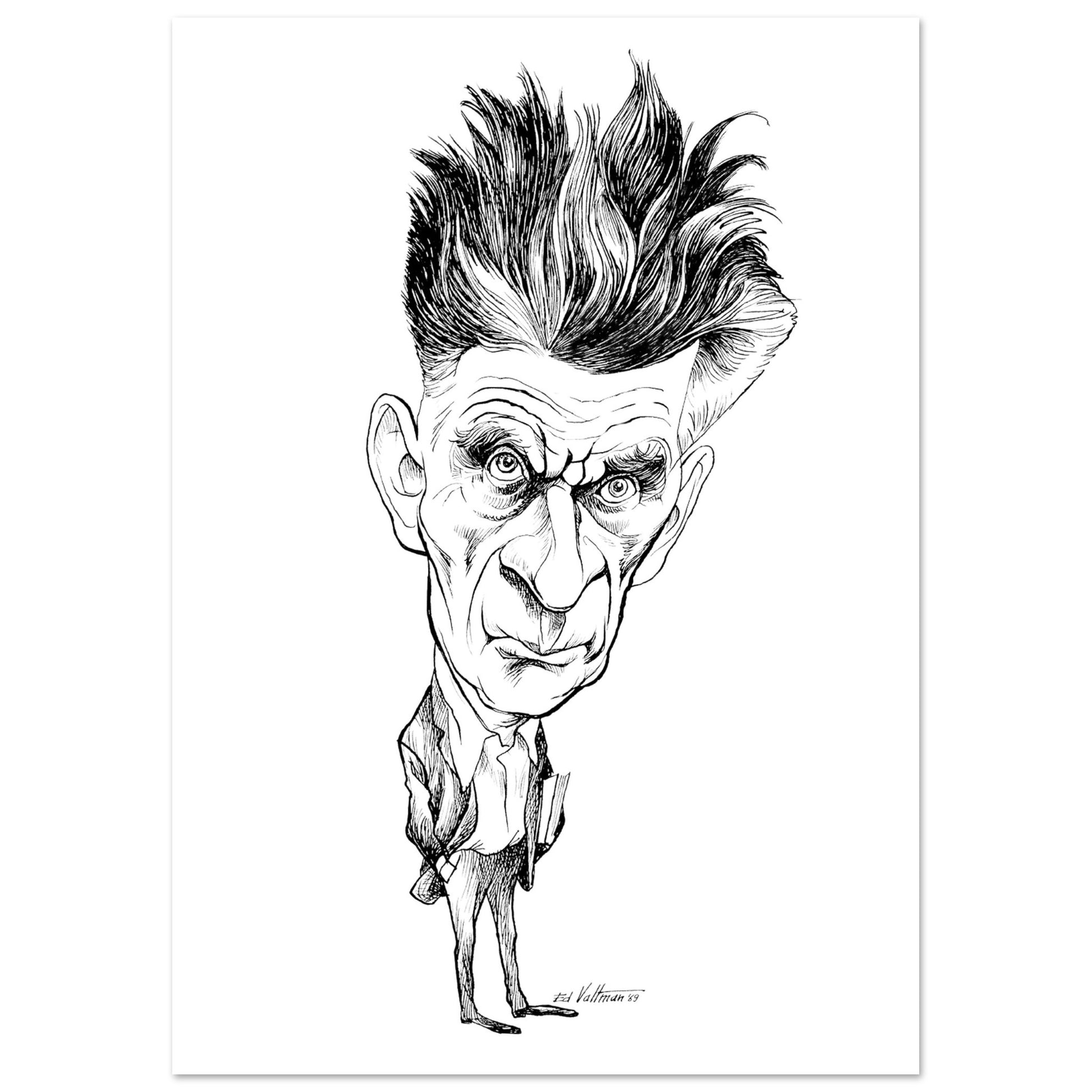Samuel Beckett (1969) by Edmund Siegfried Valtman - Fine Art Print (view 11)