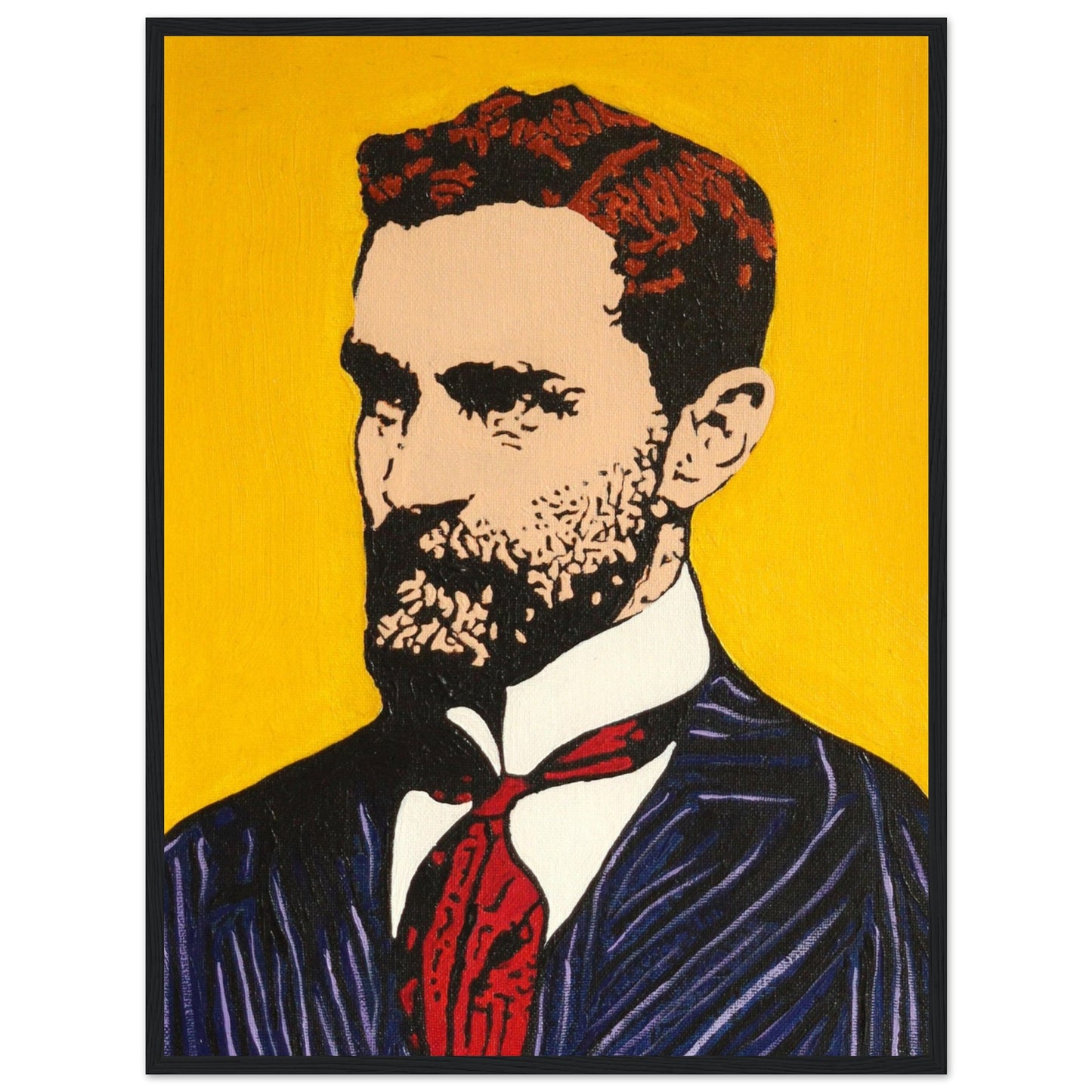 Framed art print of Roger Casement by Irish artist Ó Maoláin. This detailed piece honors Casement's legacy in human rights and Irish nationalism, blending history and art. Perfect for decor and reflection, celebrating Irish heritage and advocacy.