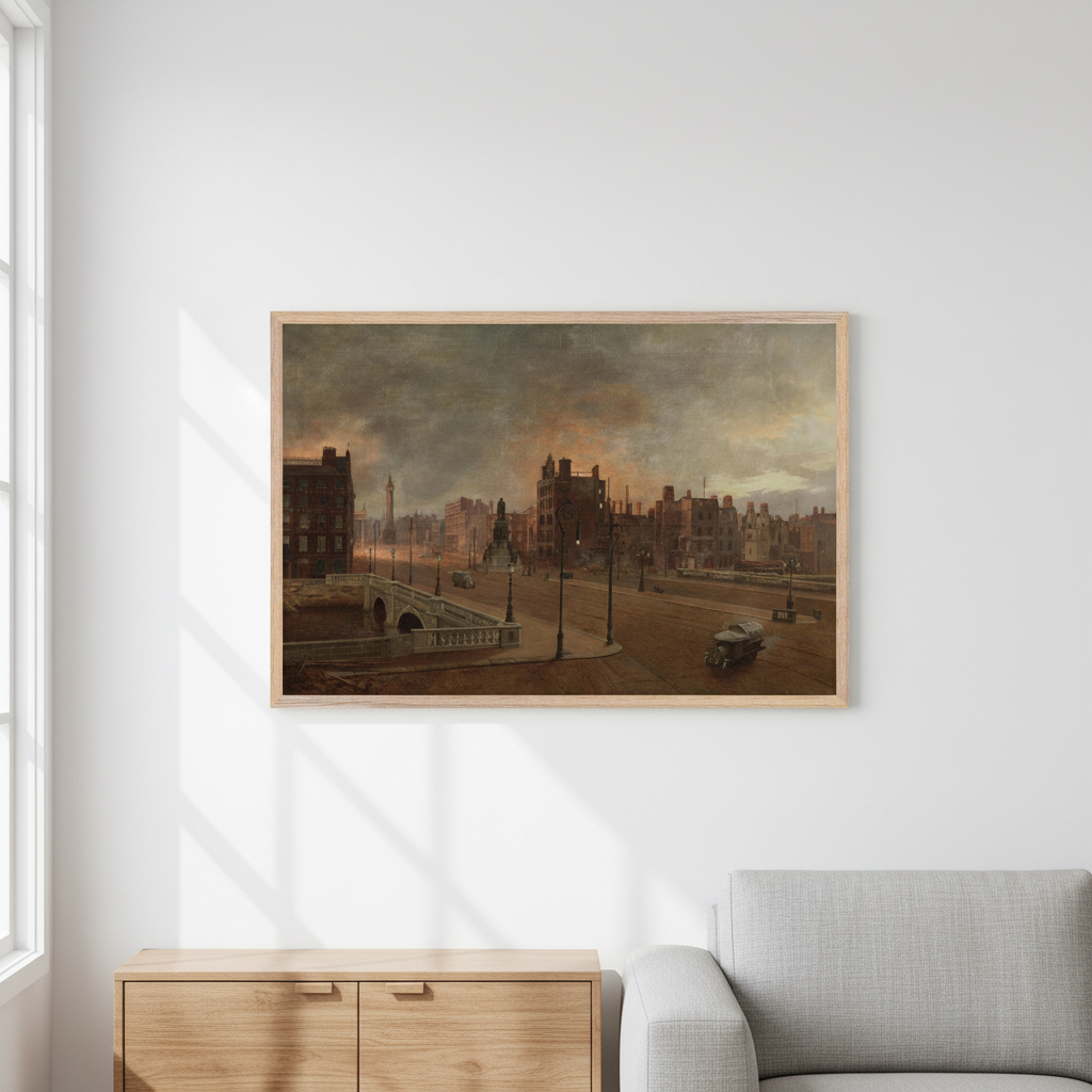 After the Bombardment — Easter Rising 1916 Fine Art Print – Irish wall art print | Buy Irish Art