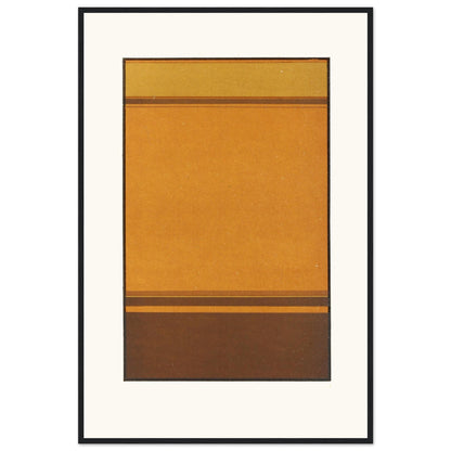 Large 60×90 cm framed James Ward abstract print, black FSC wood frame, rich warm tones.