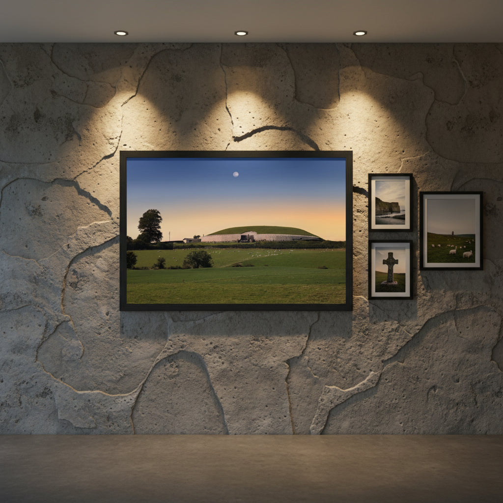 Newgrange Irish Sunset – Gallery Edition Framed Print – view 7 | Buy Irish Art