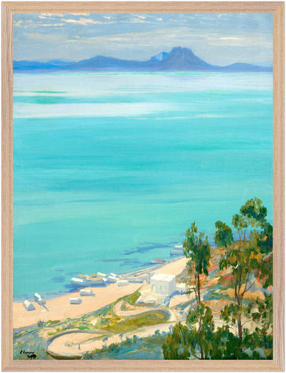 The Bay of Tunis, Morning (1919) – Sir John Lavery Art Print – view 52 | Buy Irish Art