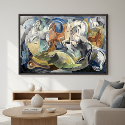 Achill Horses by Mainie Jellett – Irish Art Print | National Gallery of Ireland
