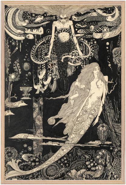 The Little Sea Maid by Irish Artist Harry Clarke Art Print