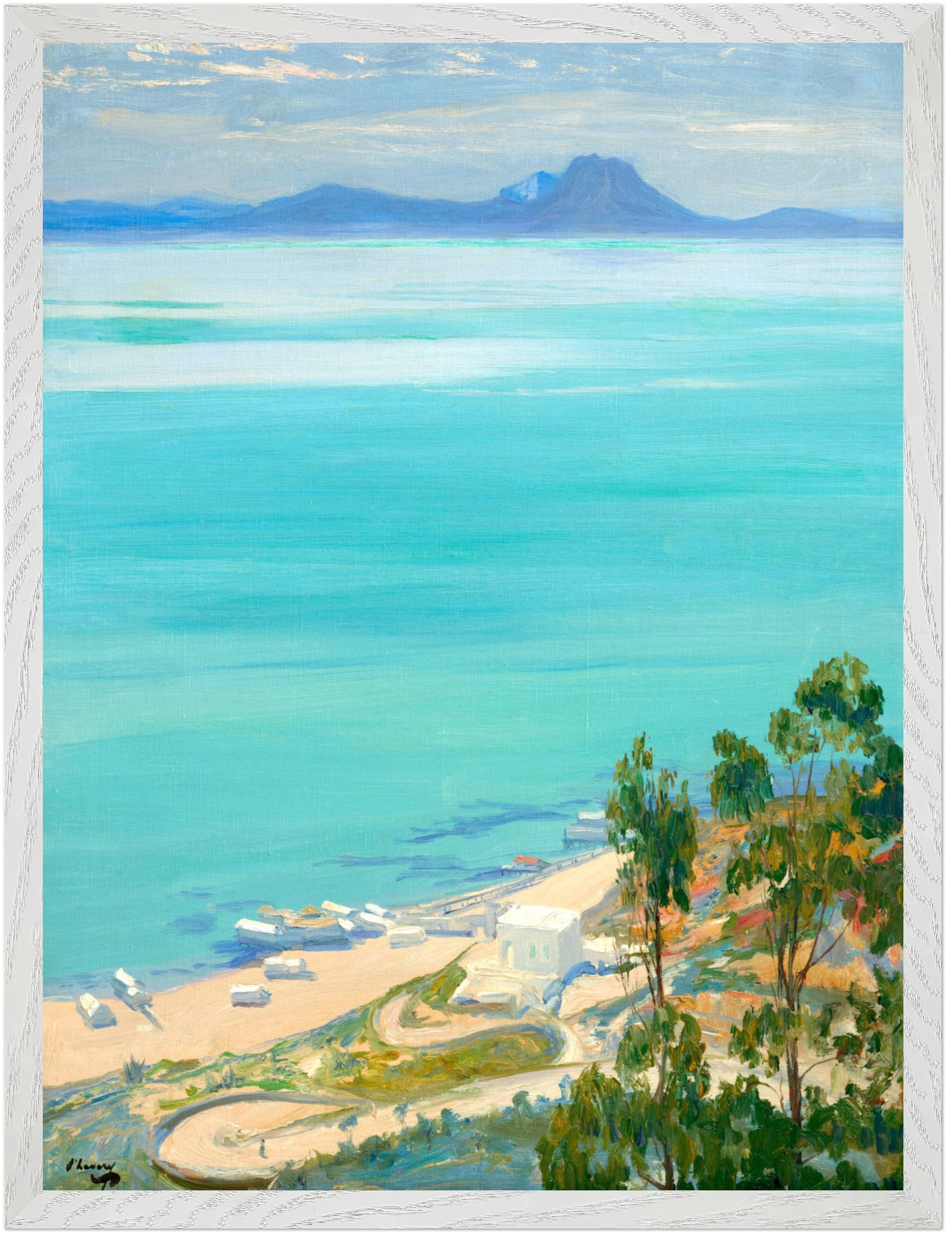 The Bay of Tunis, Morning (1919) – Sir John Lavery Art Print – view 51 | Buy Irish Art