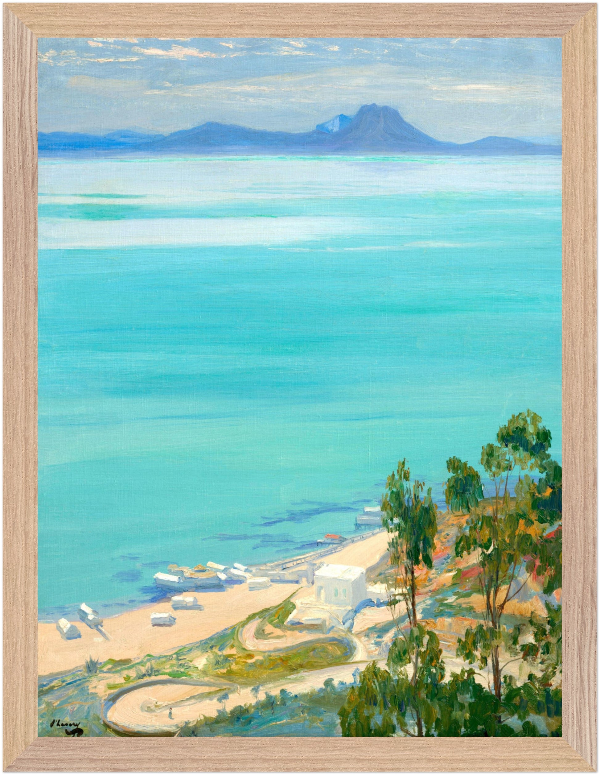 The Bay of Tunis, Morning (1919) – Sir John Lavery Art Print – view 49 | Buy Irish Art