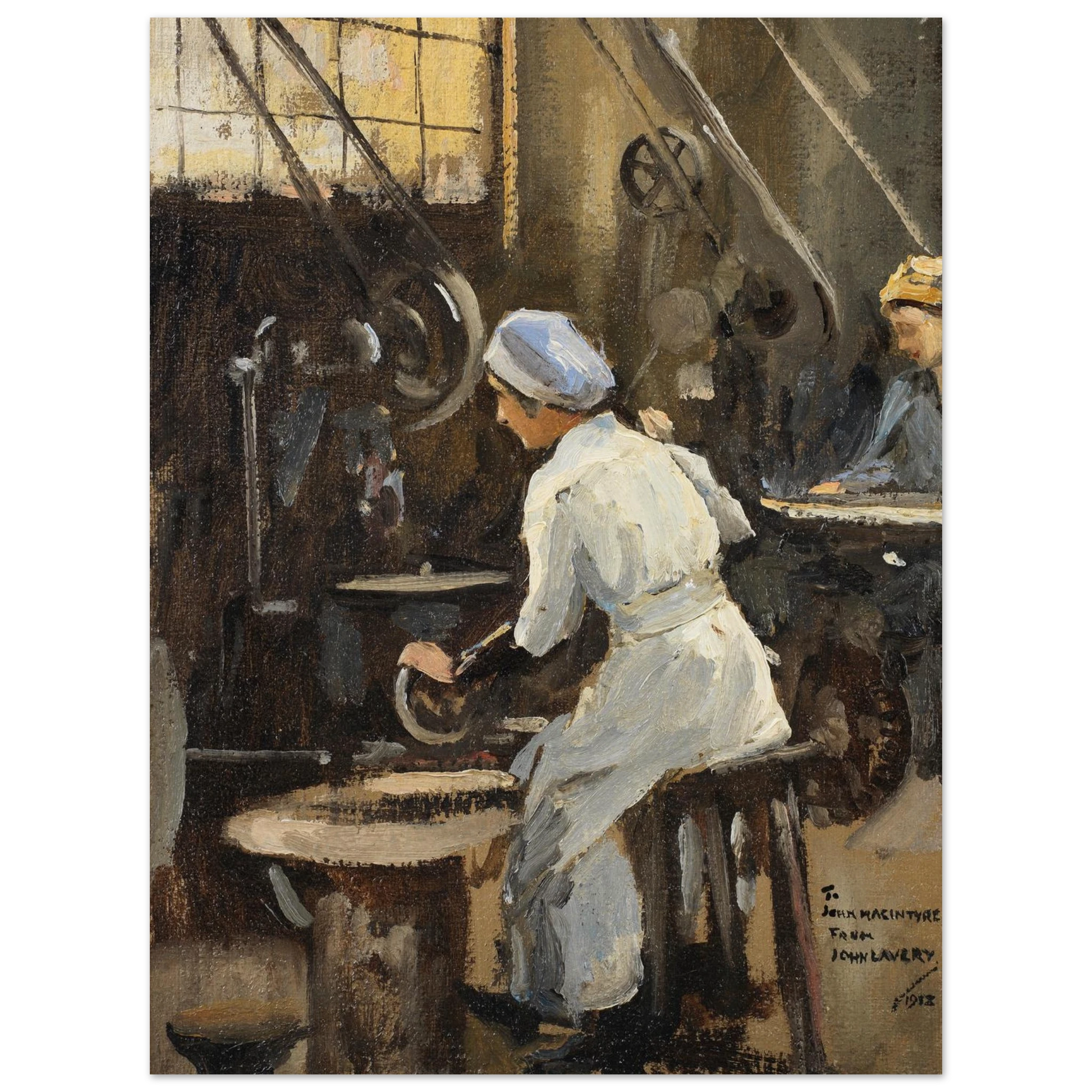 The Disc Maker 1920 by Sir John Lavery archival Irish art print 60x80 cm unframed