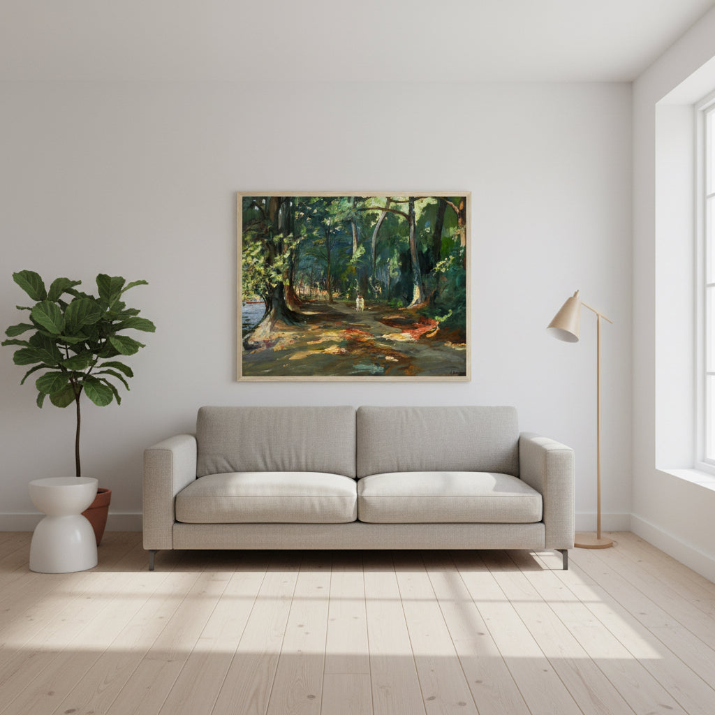 The Path by the River, Maidenhead – Sir John Lavery Irish art print 