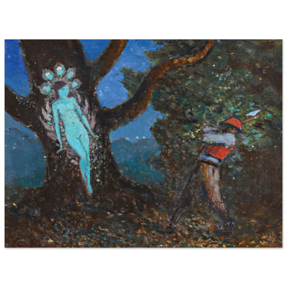 The Woodchopper and The Tree Spirit by George Russell (Æ) Art Print (view 13)