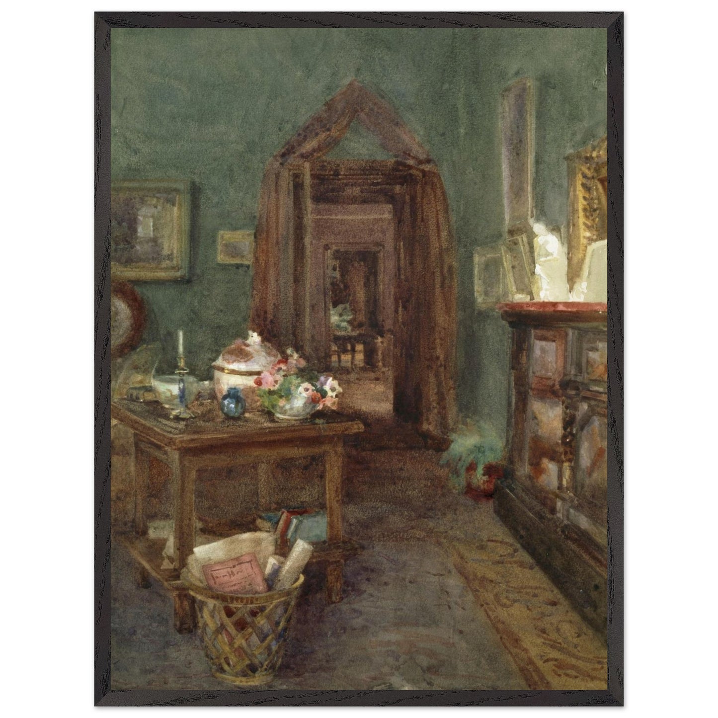 Large framed Ancient Rubbish, Kilmurry, County Kilkenny by Mildred Anne Butler in a black wooden frame