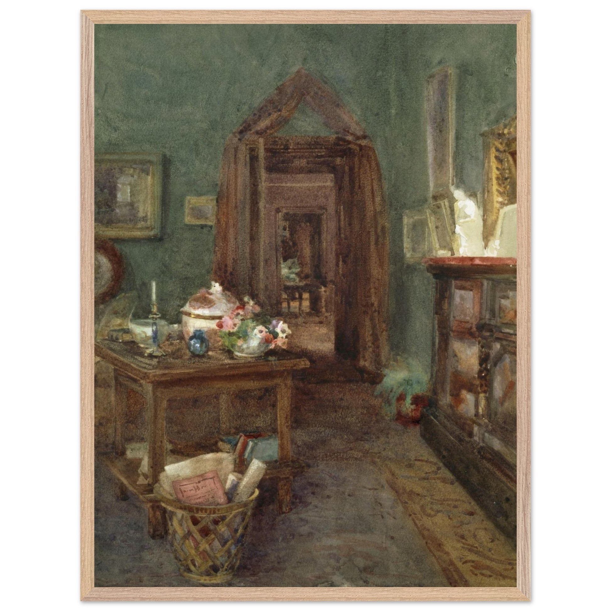 Large framed Ancient Rubbish, Kilmurry, County Kilkenny by Mildred Anne Butler in a natural wood frame